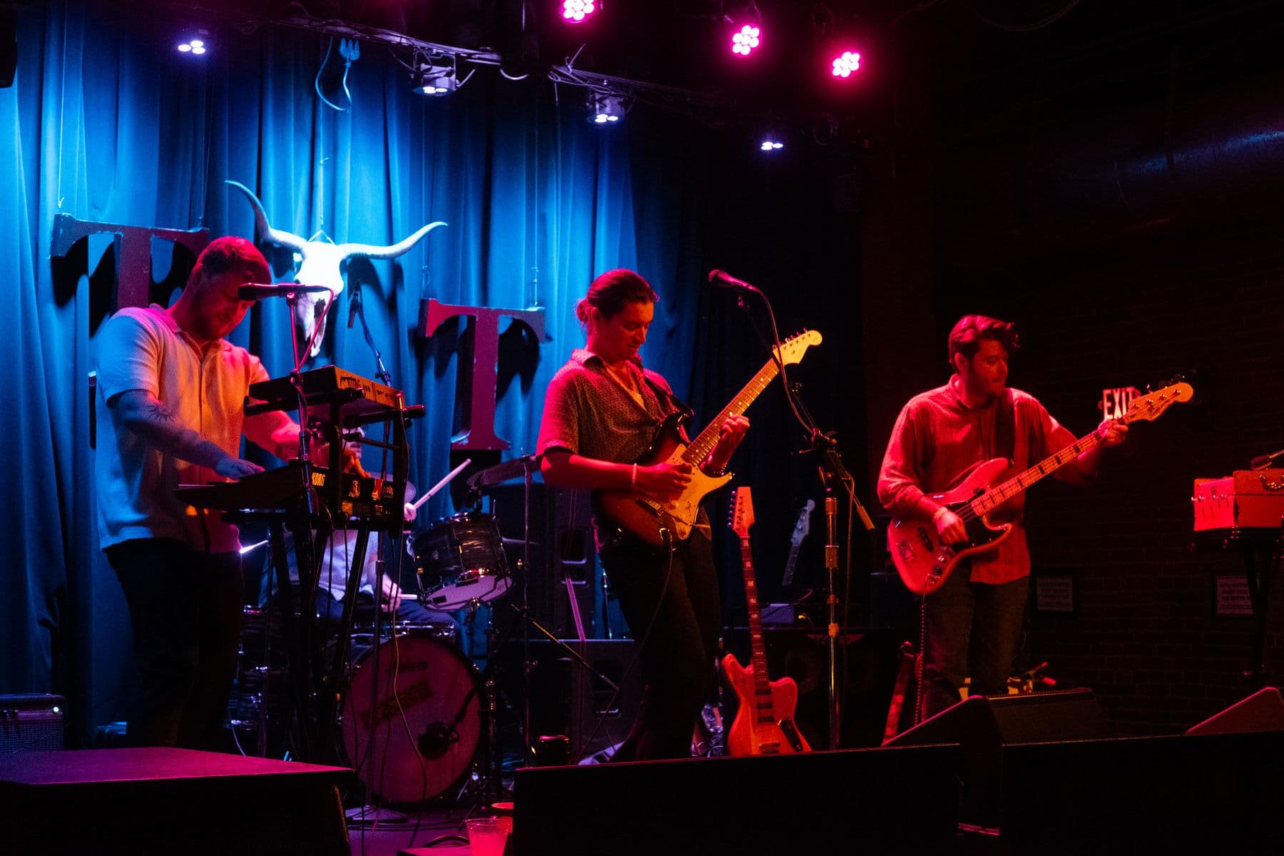 Burgundy Suns on stage at the Tractor Tavern